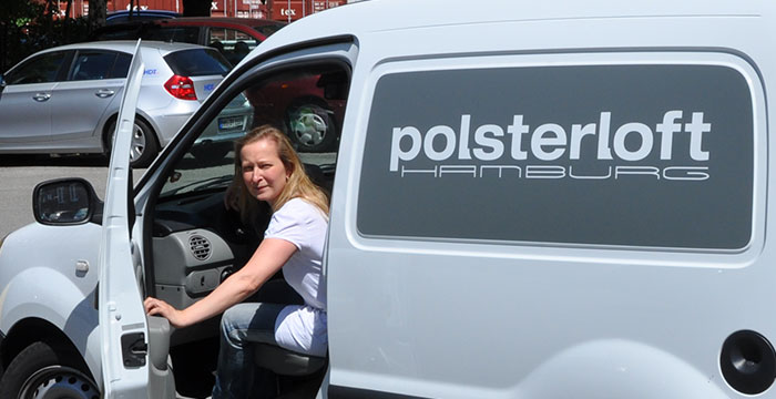 Simone Krubally in Ihrem Werkstattwagen